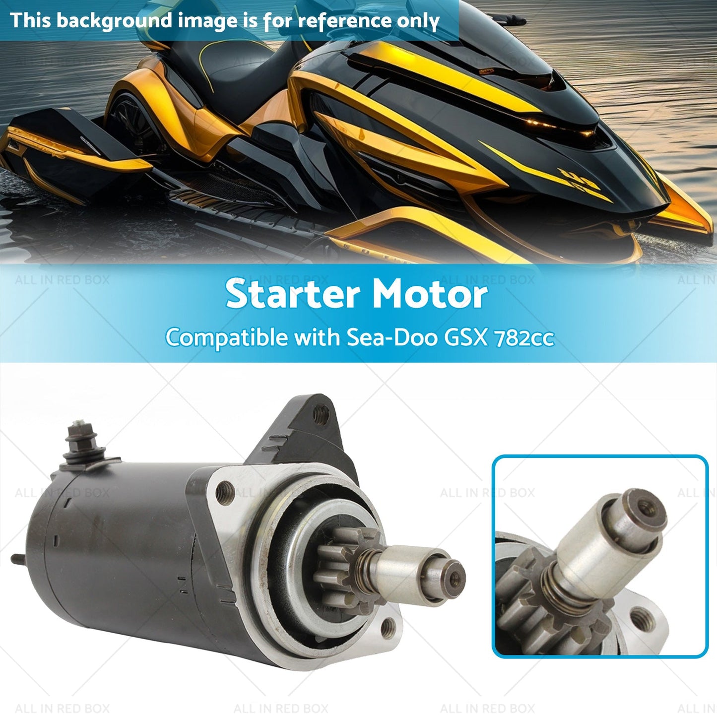 Starter Motor Suitable For 95-99 Sea-Doo 1800 GSX Speedster SPX Rotax Marine-2