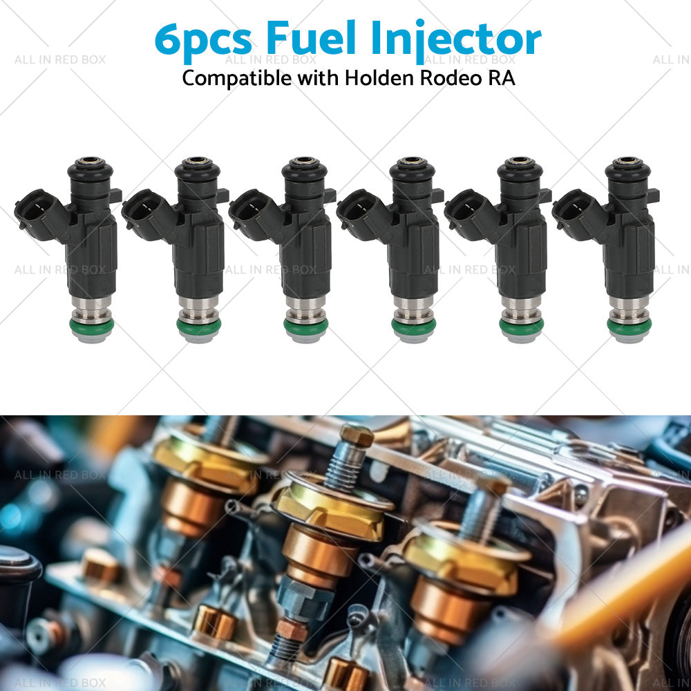 6PCS Fuel Injectors Suitable for Holden Rodeo RA JECS FBJC100 6VE1 3. 5L V6 03-06-3