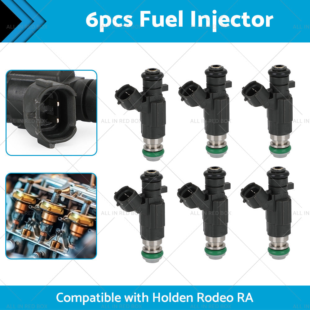 6PCS Fuel Injectors Suitable for Holden Rodeo RA JECS FBJC100 6VE1 3. 5L V6 03-06-1