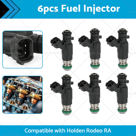 6PCS Fuel Injectors Suitable for Holden Rodeo RA JECS FBJC100 6VE1 3. 5L V6 03-06-1