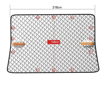 Magnetic Car Windshield Cover Winter Snow And Ice Guard Silver-2
