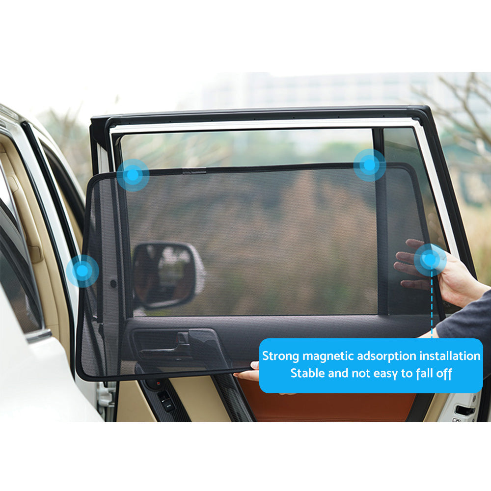6x Foldable Window Mesh Sun Shade Suitable For Ford Everest UA 2015-2022-4