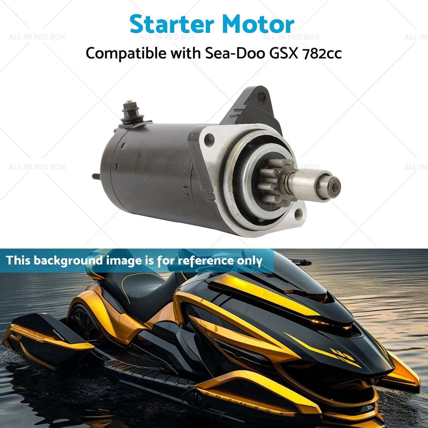 Starter Motor Suitable For 95-99 Sea-Doo 1800 GSX Speedster SPX Rotax Marine-4