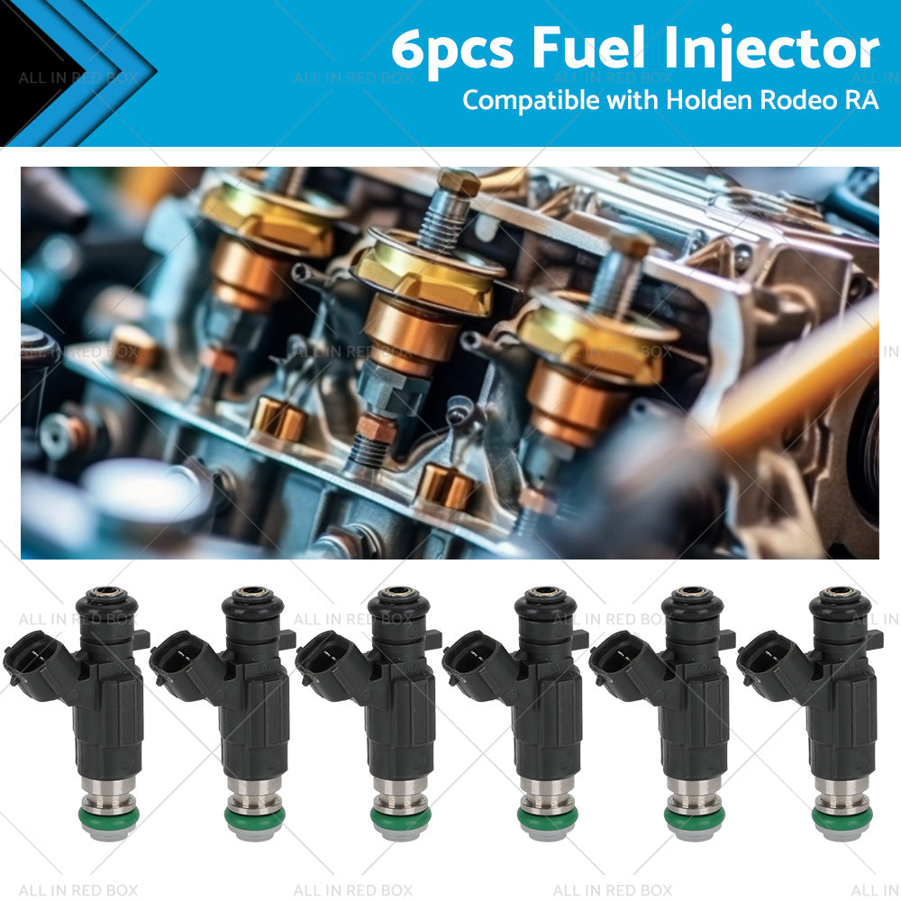 6PCS Fuel Injectors Suitable for Holden Rodeo RA JECS FBJC100 6VE1 3. 5L V6 03-06-0
